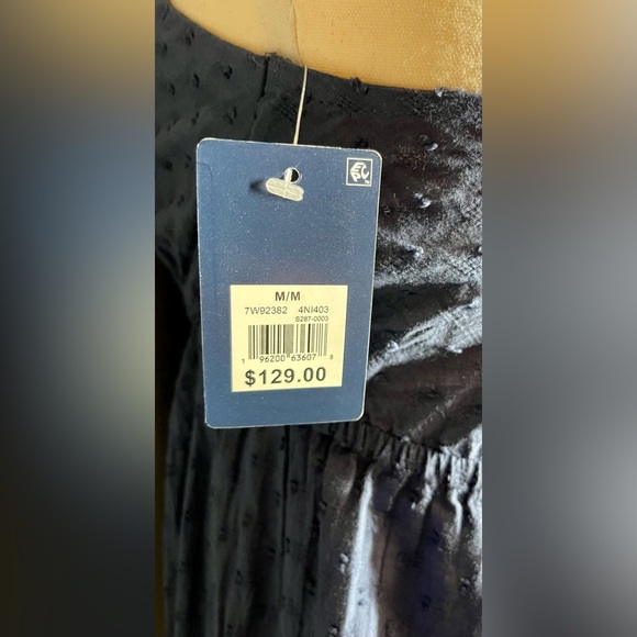 Lucky Brand | Boho Cotton Tiered Midi Dress | Night Shadow | Women’s M - Picture 4 of 5